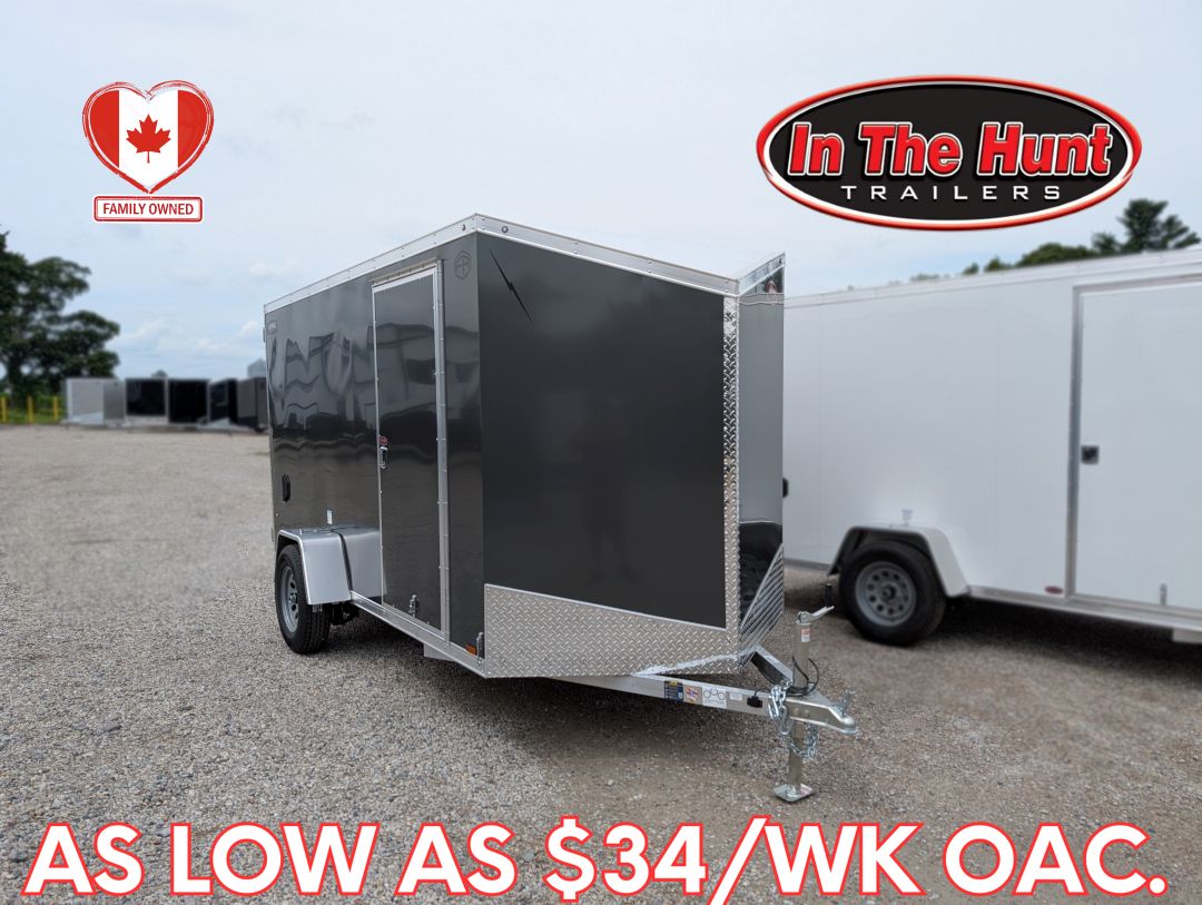 PROFILE IMAGE FOR THE 2026 Lightning 6x12 Aluminum Enclosed with Barn Doors (Charcoal)