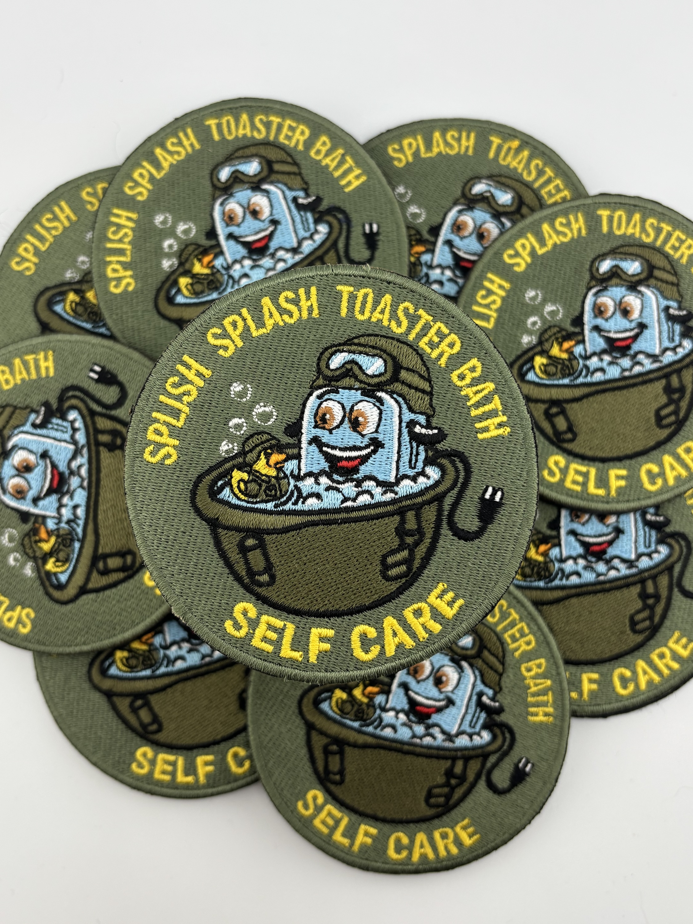 Funny tactical military patch with rubber ducky design