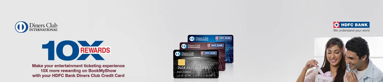 On average, the card is decent as a cashback credit card but is great as a credit card used for shopping at amazon. HDFC Diners Club Credit Card Offer - BookMyShow