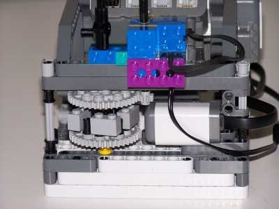 Closeup of moving parts