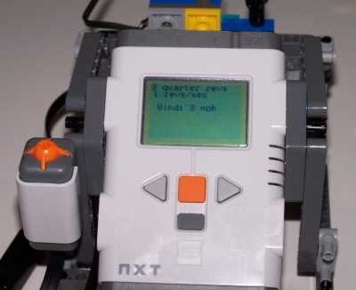 NXT Display while running