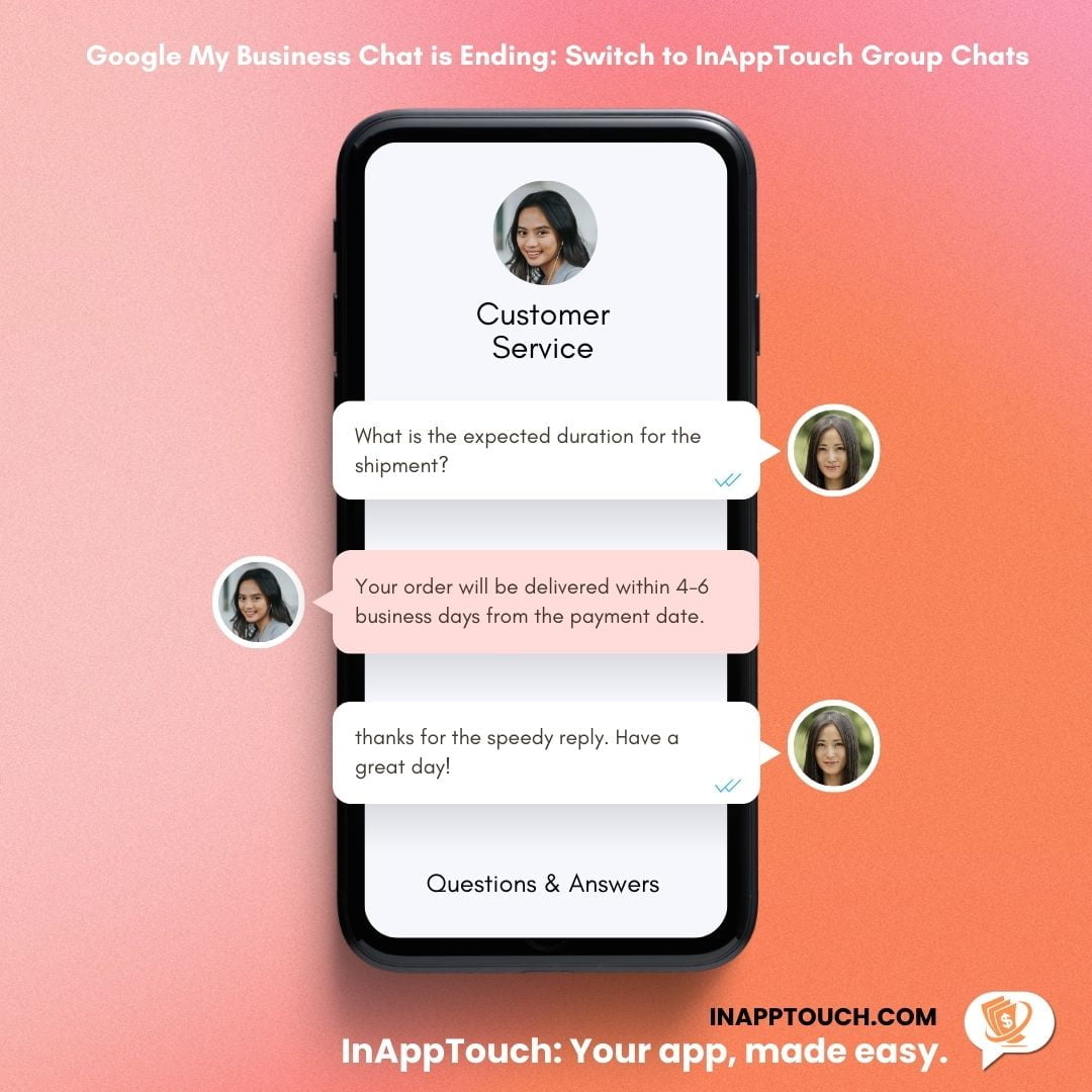 Google My Business Chat is Ending inapptouch