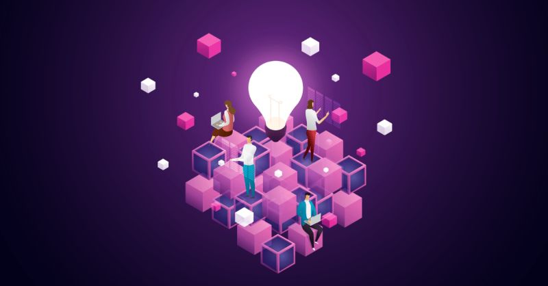 Blockchain Tech Stack Explained - Landscape Illustrations - Modern 4K Collection