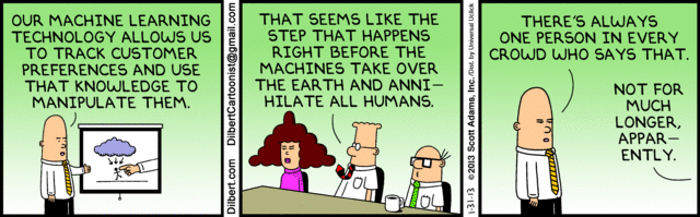 tegneseriestripe maskinlæring dilbert