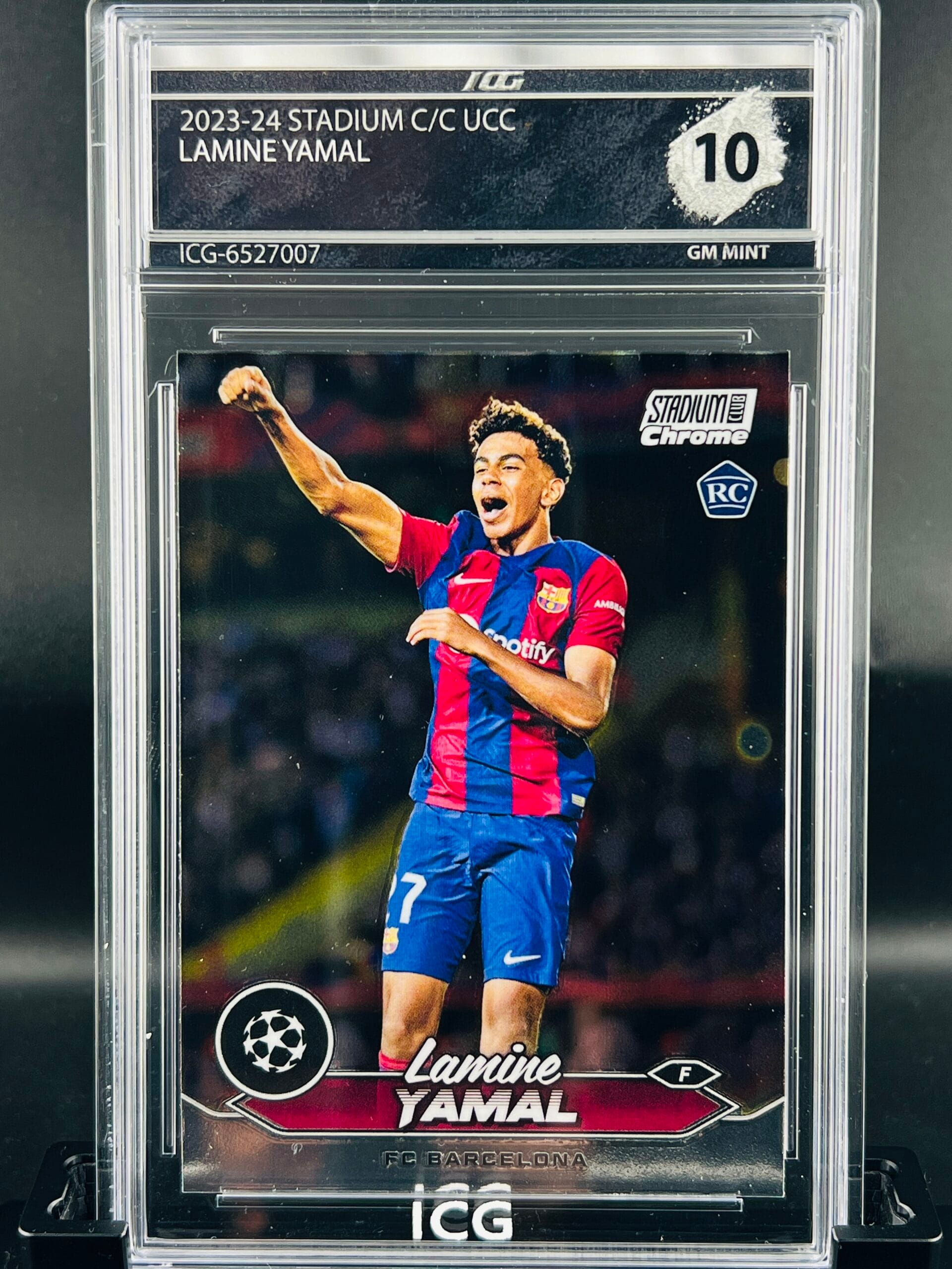 Lamine Yamal Stadium Chrome Rookie GEM MINT 10 Inception Card Grading
