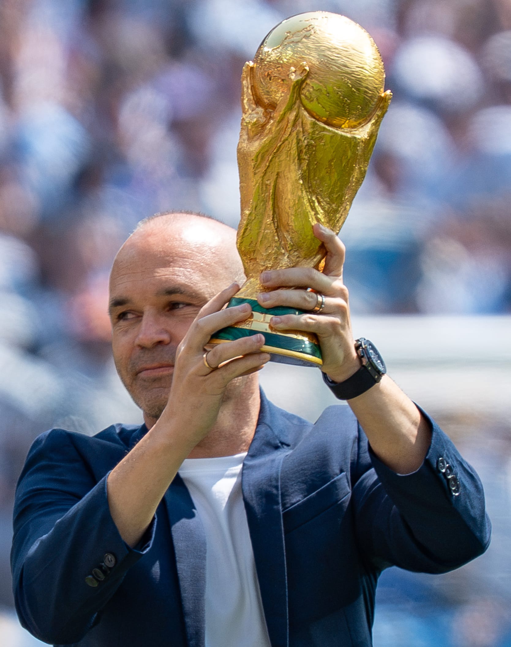 Andres Iniesta football player portrait