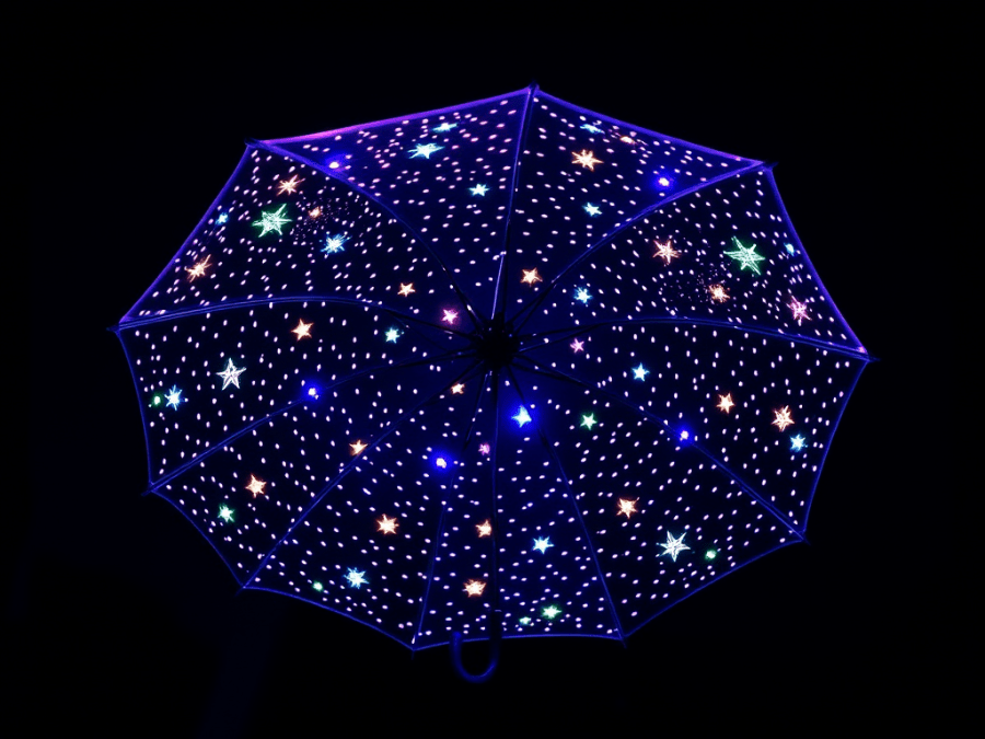 I Wandered Lonely as a Cloud - Sensory Story 3 Twinkling lights sensory umrella I wandered lonely as a cloud.
