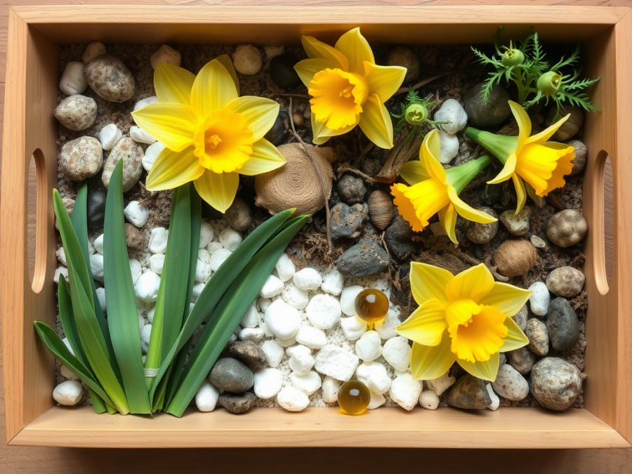 I Wandered Lonely as a Cloud - Sensory Story 5 I Wandered Lonely as a Cloud - Sensory Story Daffodil Sensory Tray