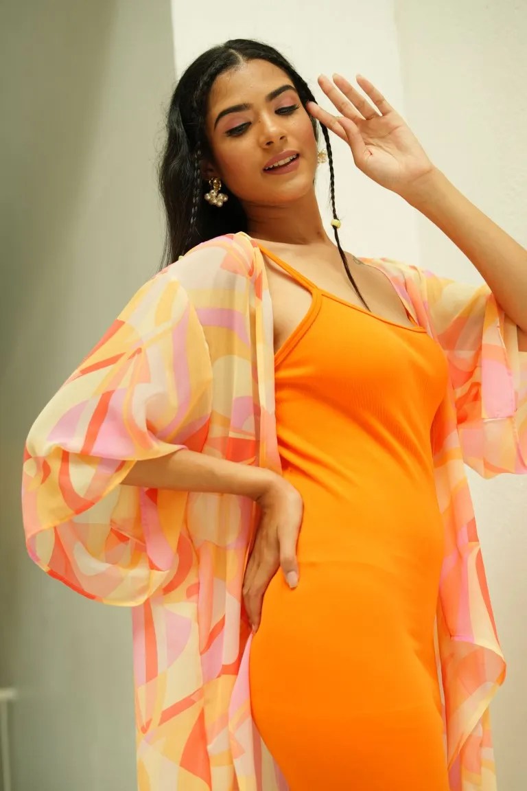 Cardigan - TANGERINE