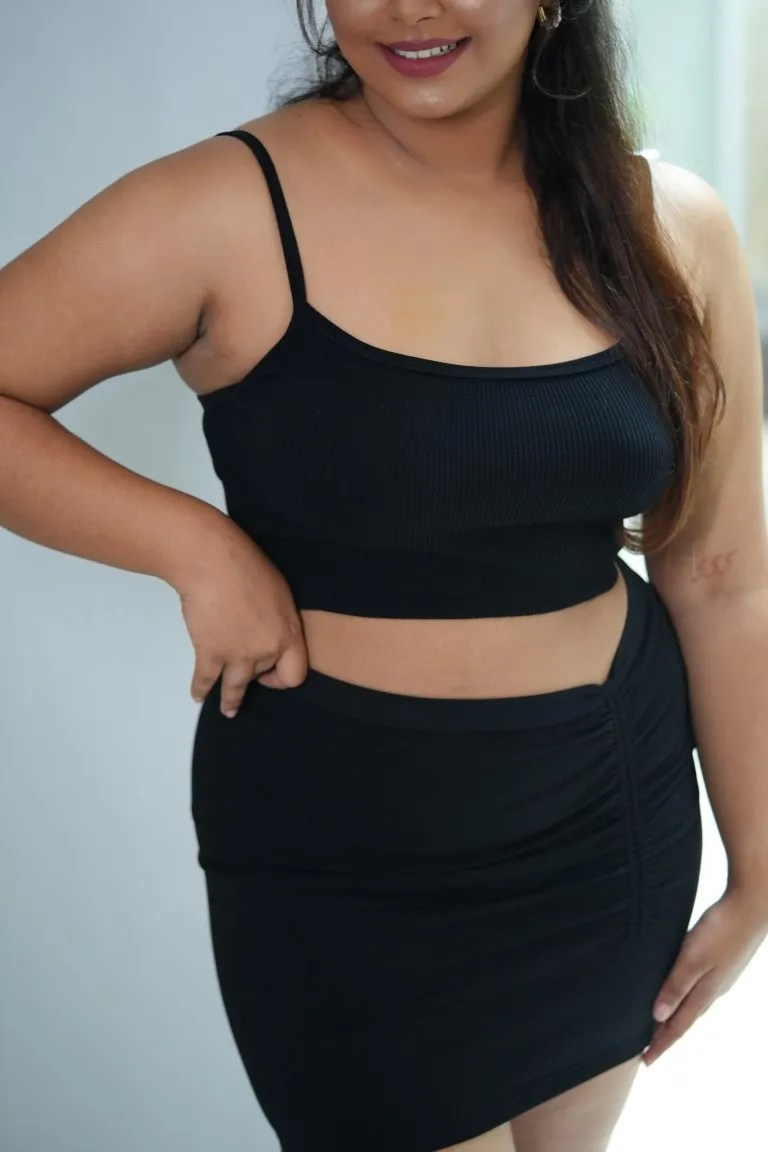 Seamless  Cami Crop Top - BLACK