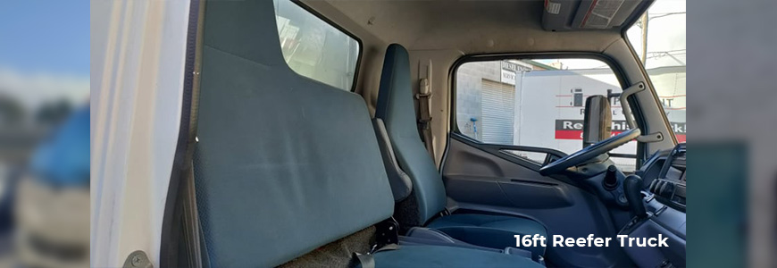 Reefer truck delivering fresh produce