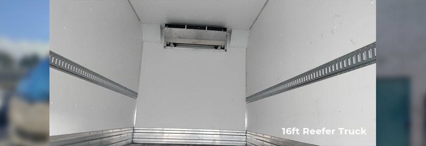 Reefer truck ready for cold storage transportation