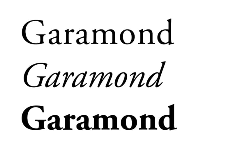 fonts for books typesetting novels airport fiction thrillers garamond