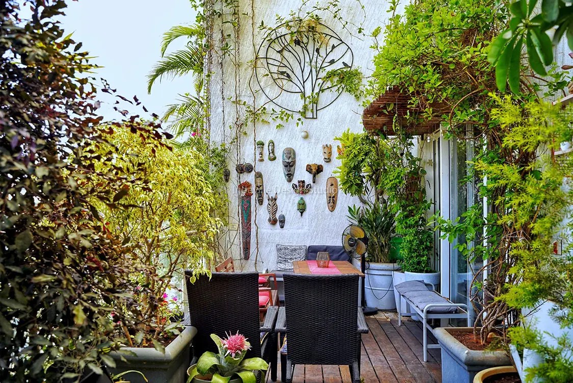 Tropical Terrace Garden