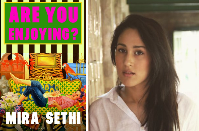 Left to right: Book - Are You Enjoying & Author - Mira Sethi