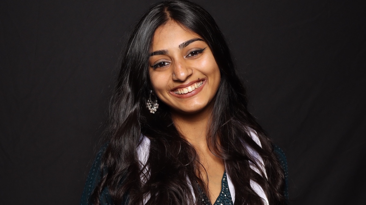 A smiling Indian girl