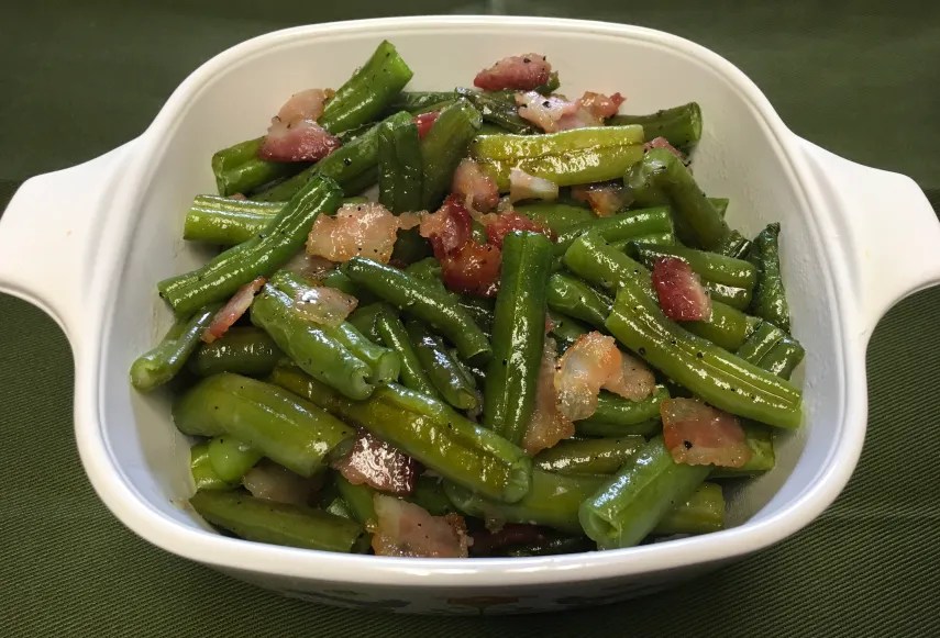 Sheet Pan Green Beans & Bacon