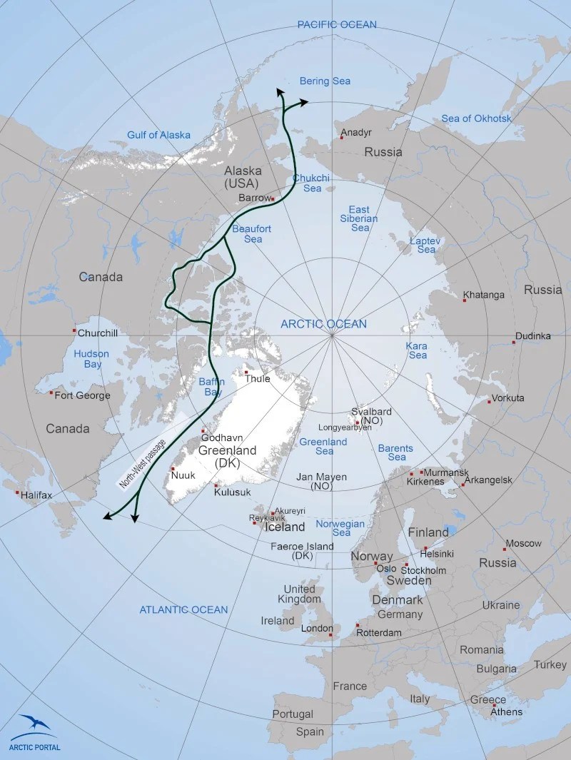 Northwest Passage 2025 Trade Absolute Geopolitics And India S Northwest Passage Map 