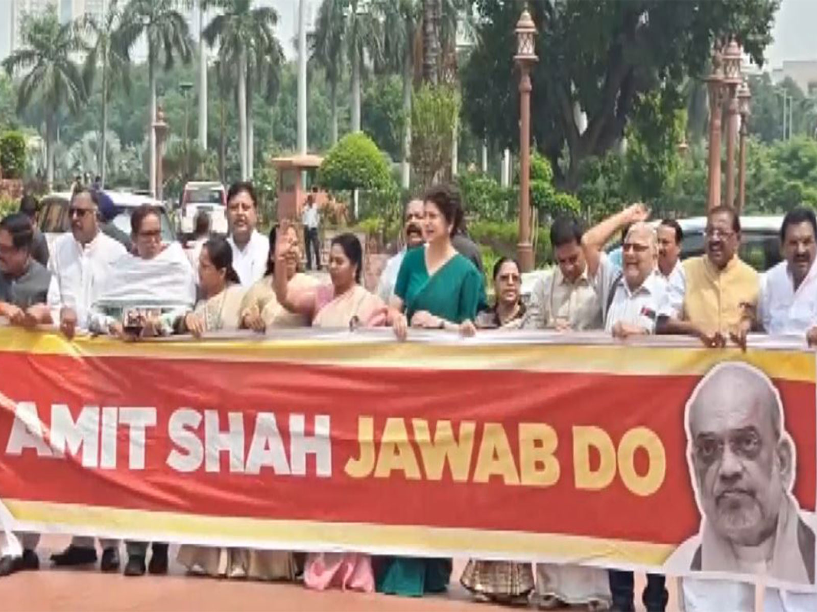 Opposition protest