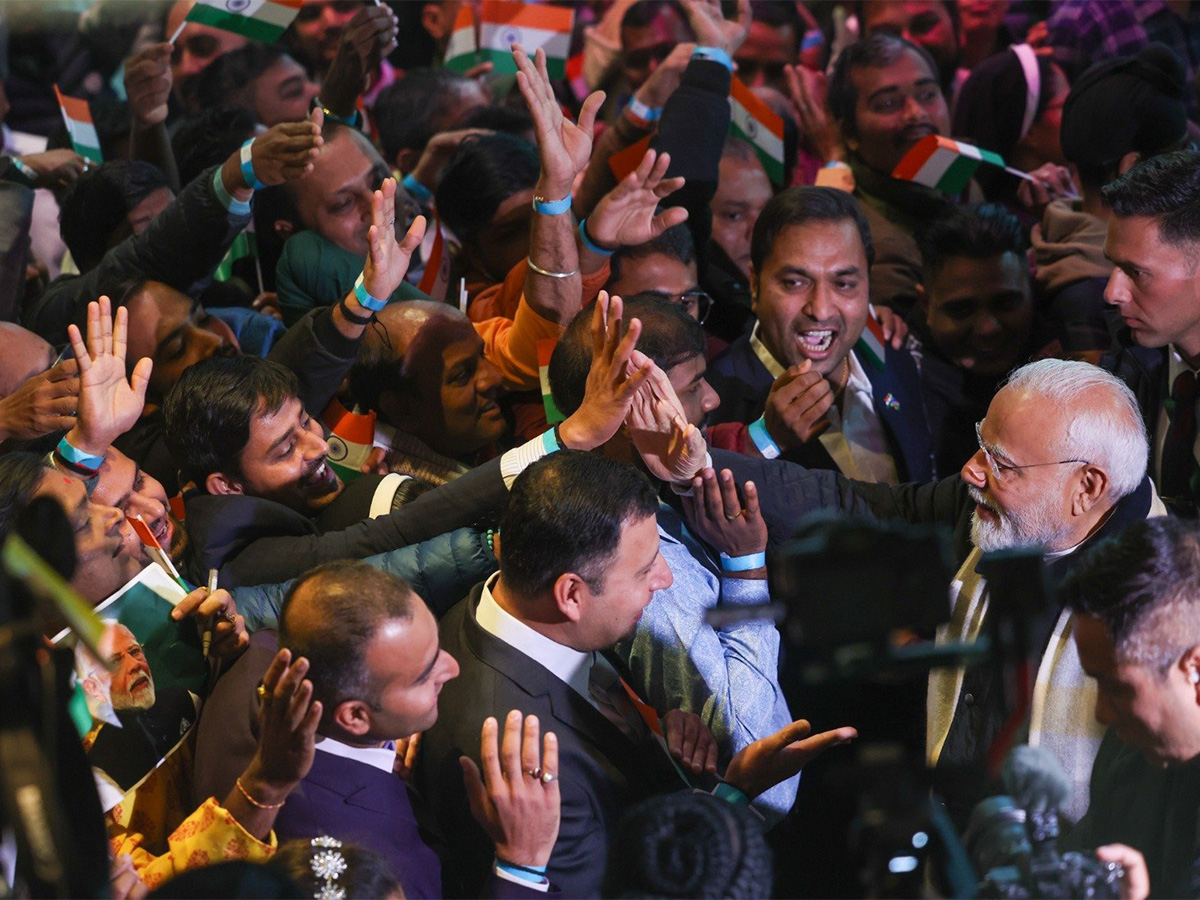 PM Modi with Indian Diaspora in Namibia