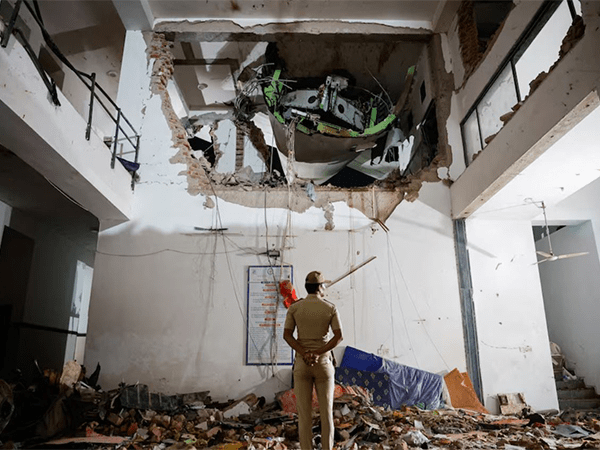 Visual from the crash site