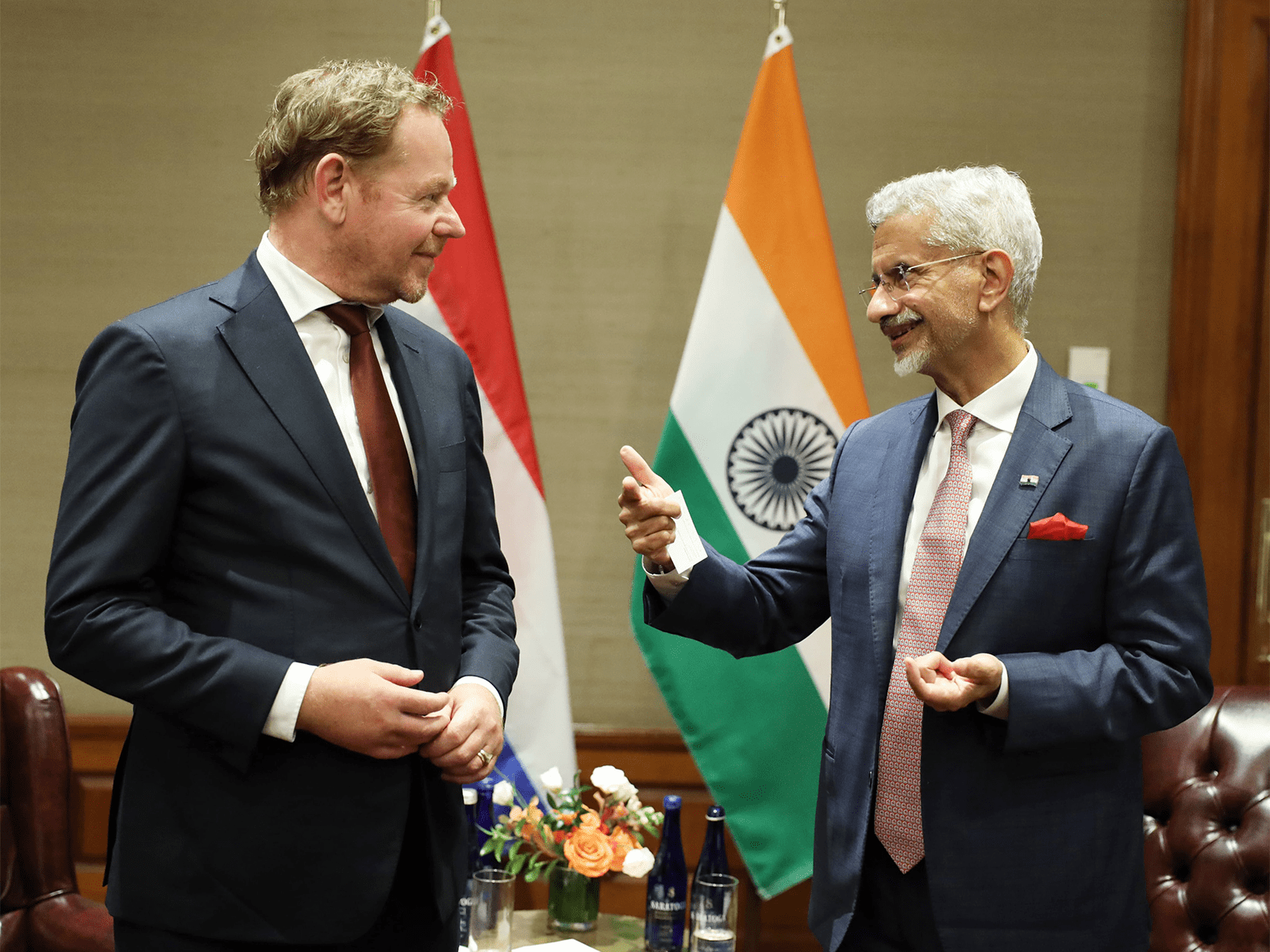EAM S Jaishankar with Netherlans FM David Van Weel