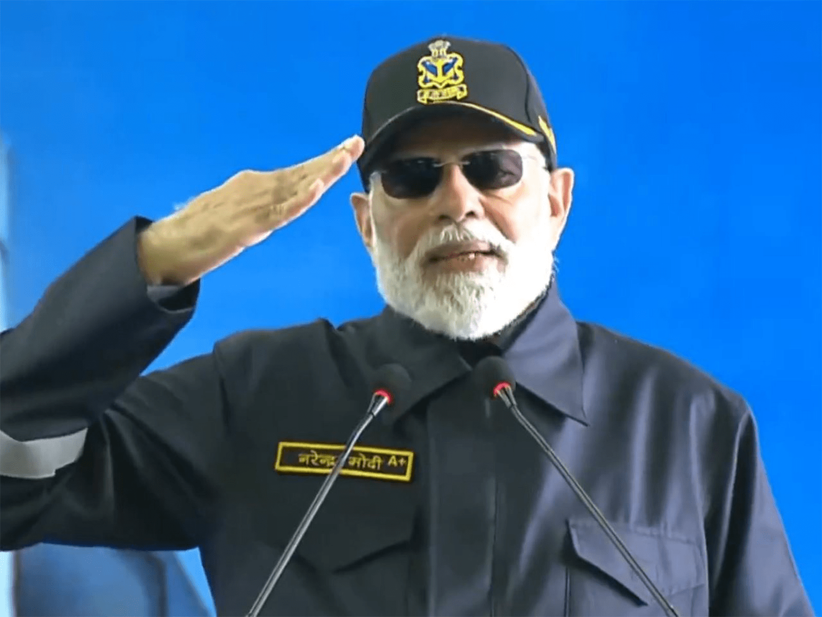 PM Narendra Modi on board INS Vikrant