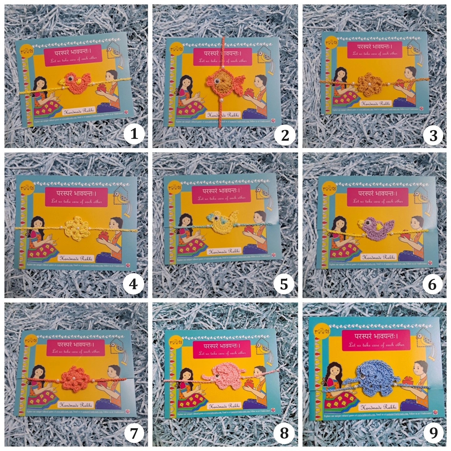Add-on Handmade Cotton Crochet Rakhi-1 pc