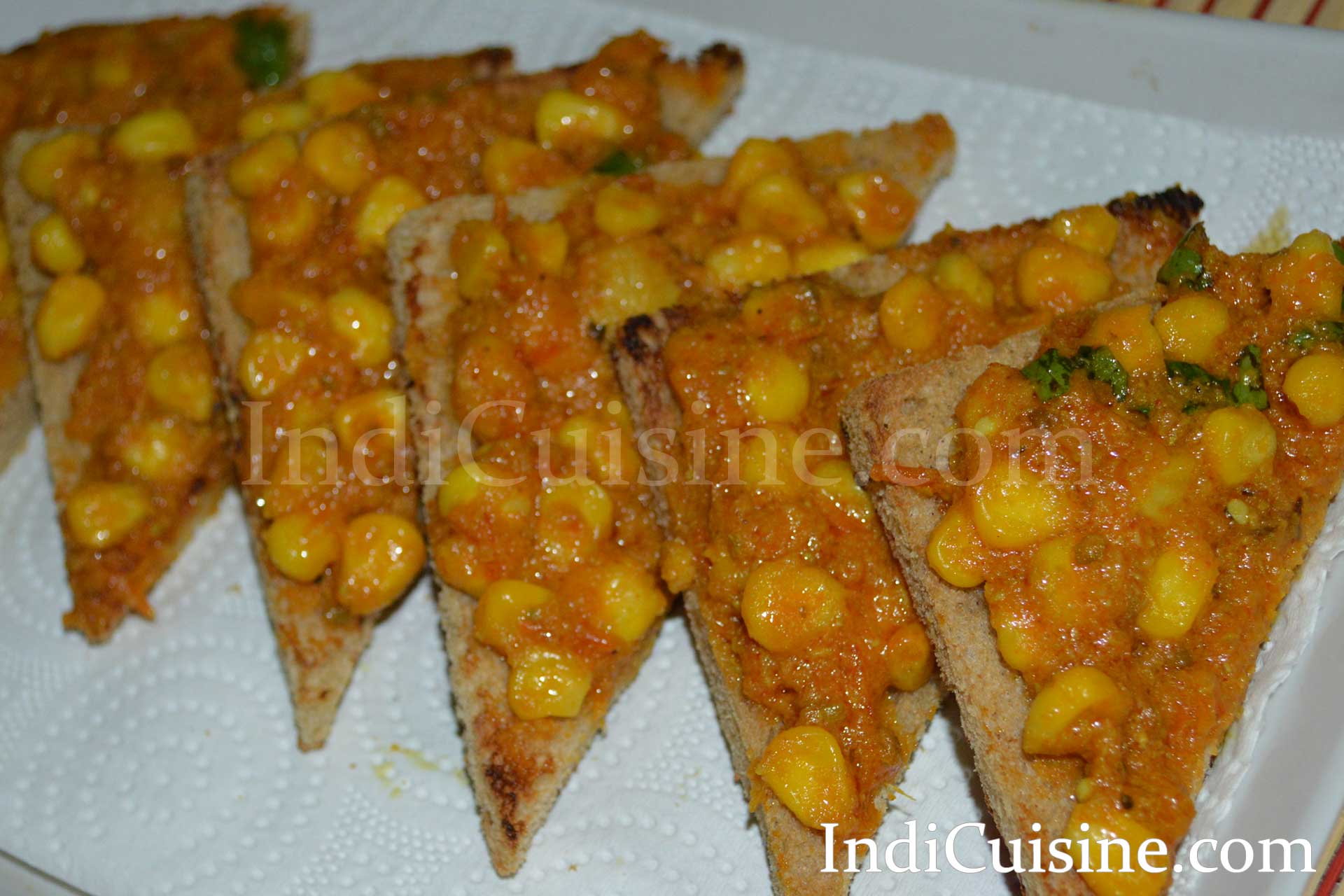 Bread Corn Toast Recipe – How To Make Bread Corn Toast