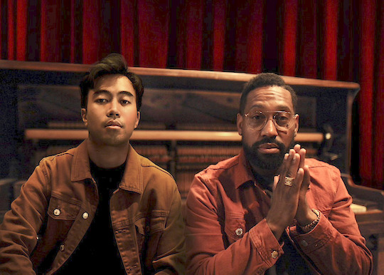 Vidi Aldiano berkolaborasi dengan personel Maroon 5, PJ Morton (Foto via Twitter @vidialdiano)