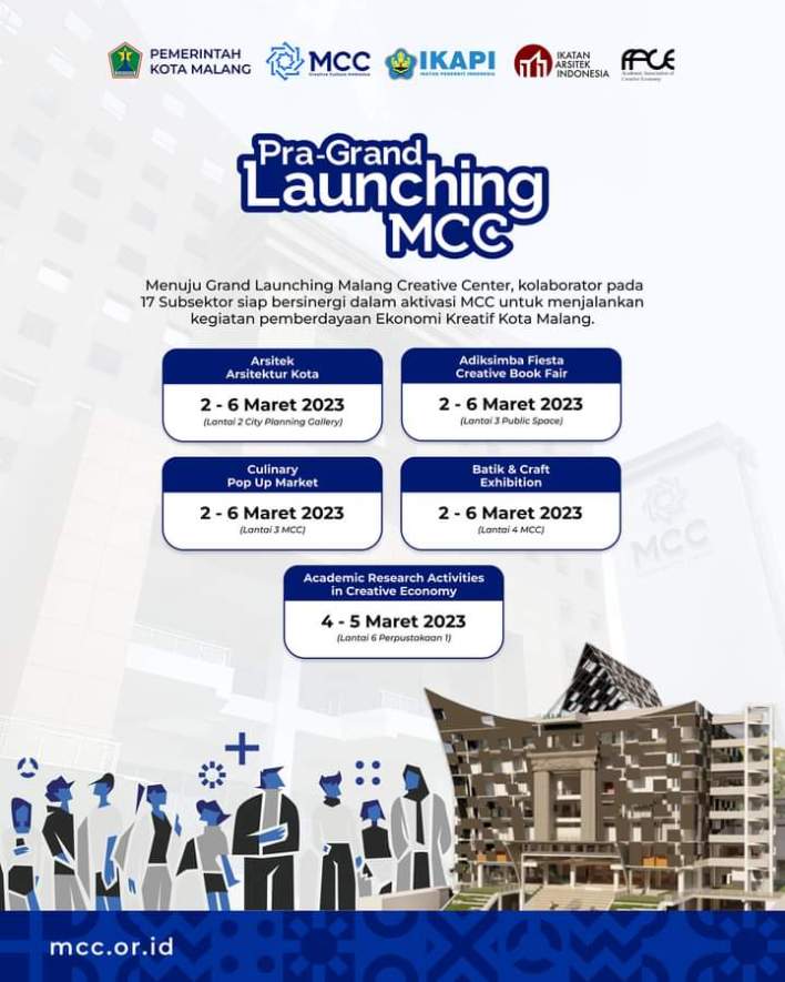 Poster Pra Grand Launching Malang Creative Center