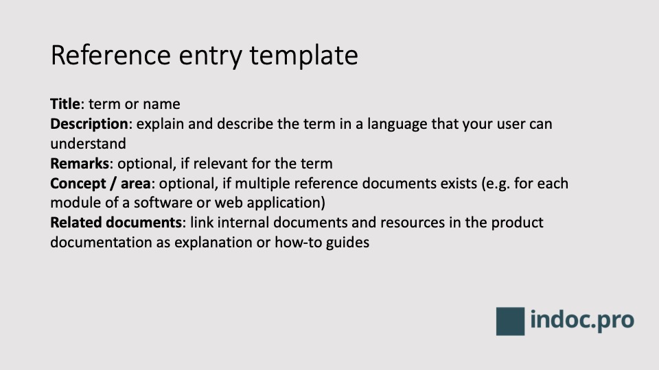 Reference Document | introduction, examples & free template