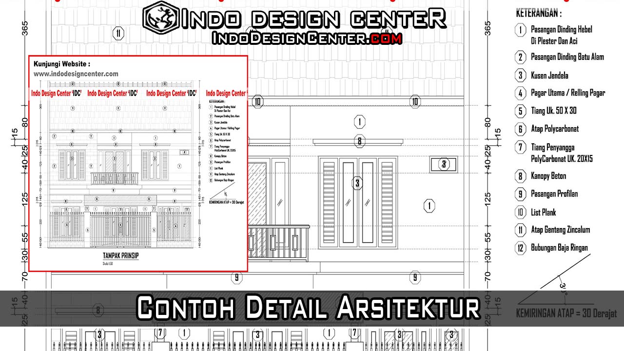 Contoh Detail Arsitektur  Jasa Arsitek Desain Terbaik