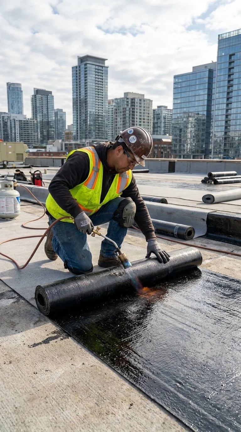 Bitumen sheet waterproofing