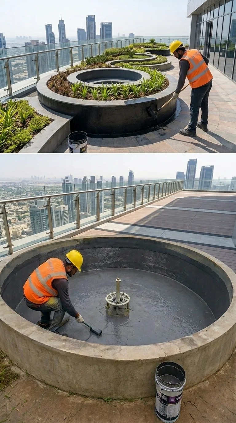 Garden waterproofing
