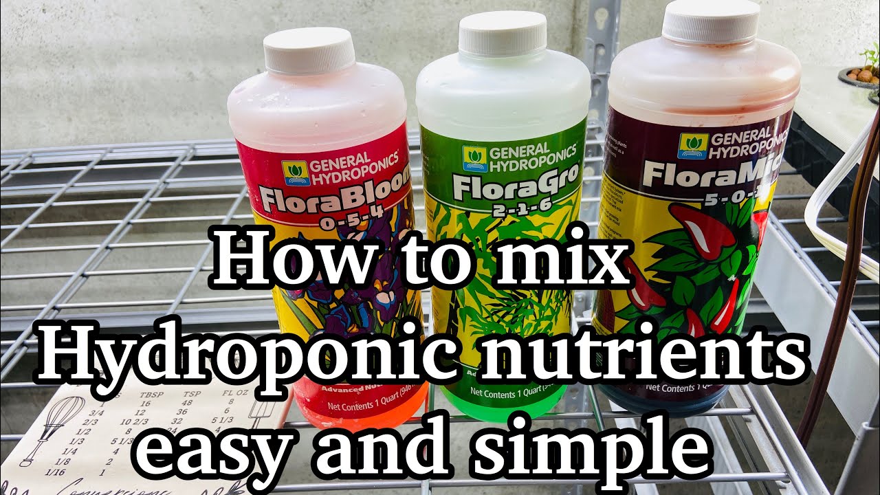 How to Mix General Hydroponics Nutrients