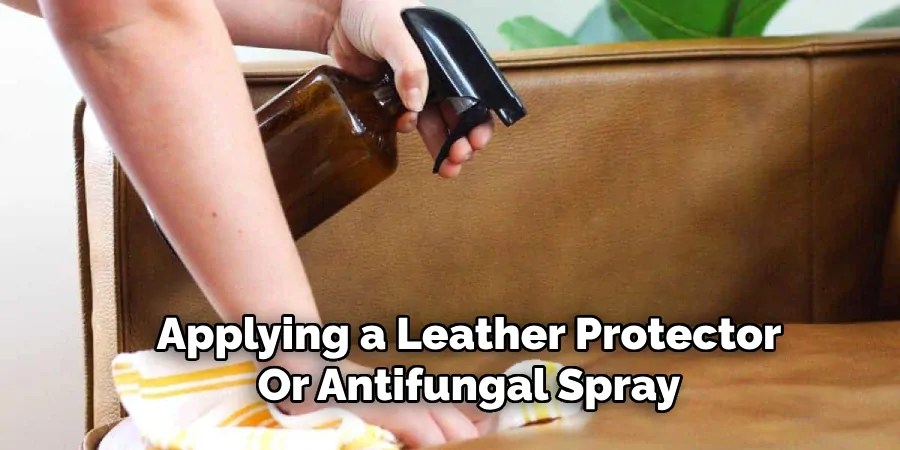 Applying a Leather Protector
Or Antifungal Spray