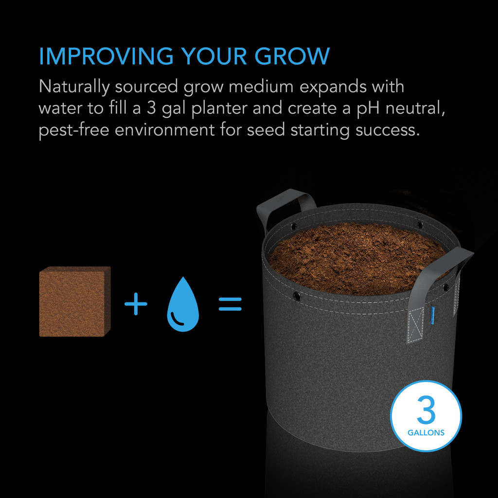 COCO COIR, INSTANT POTTING MIX, 2 LB.