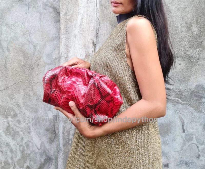 Bold Red Python Cloud Bag Indo Python Store - Premium Vintage Wallpaper Gallery - 8K