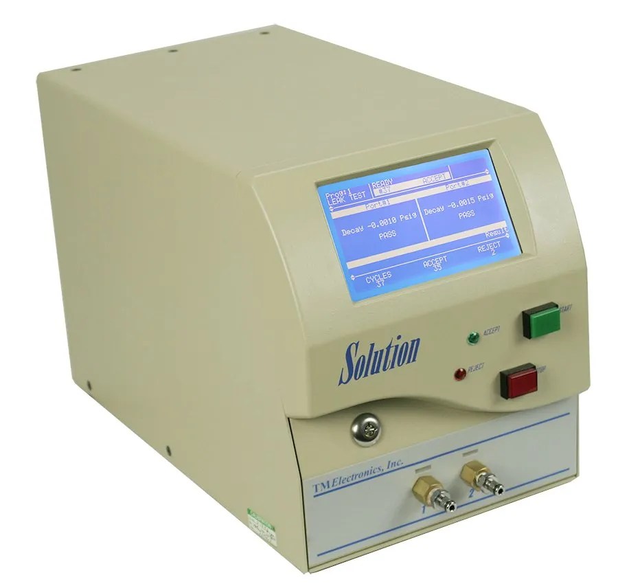 TME Solution: Leak or Leak Flow Test System - Industrial Physics