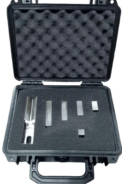 80-20-01 Internal Bond Calibration Block Set serves as a verification accessory for the TMI Büchel 80-26 Internal Bond Strength Tester.