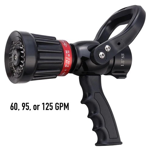 Fire Hose Nozzles Direct Protek 1-1/2" Constant Gallonage Nozzle 60, 95, or 125 GPM (Preset to 125 GPM)