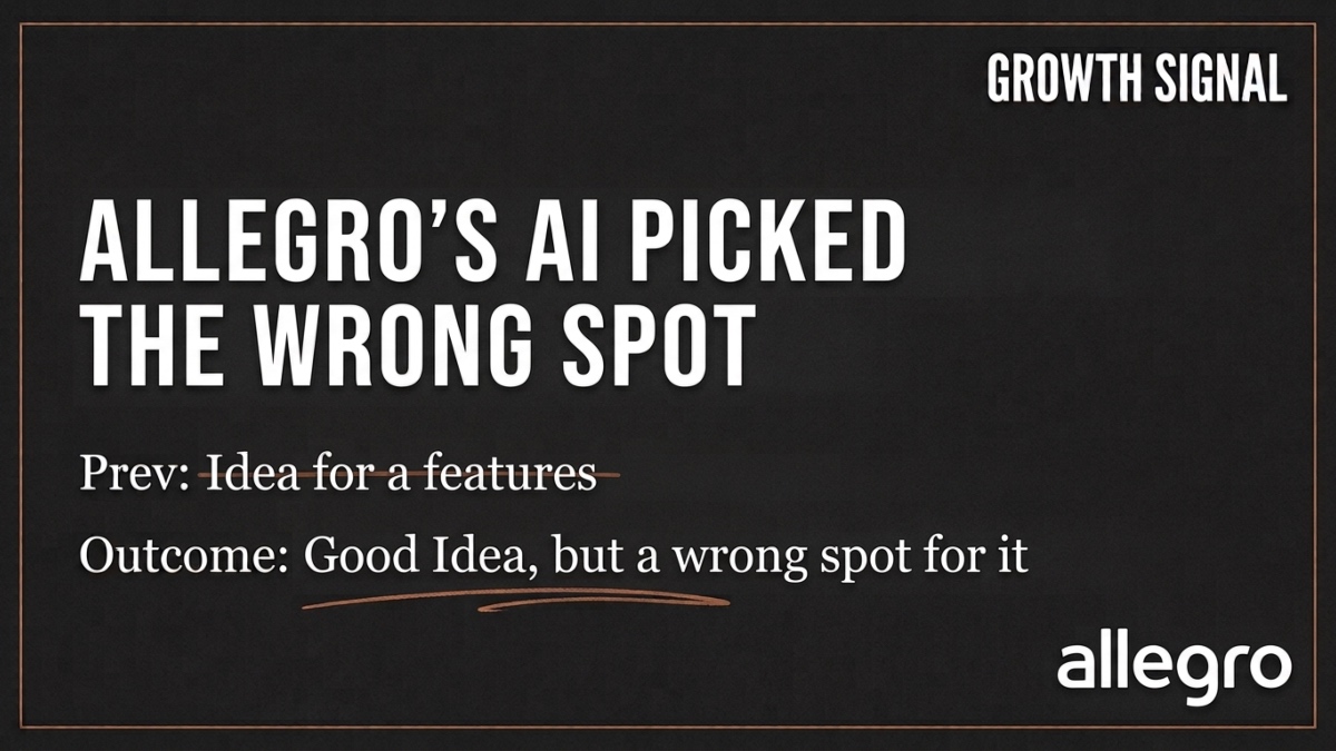 Allegro’s AI Had a Good Idea. It Just Picked the Wrong Spot