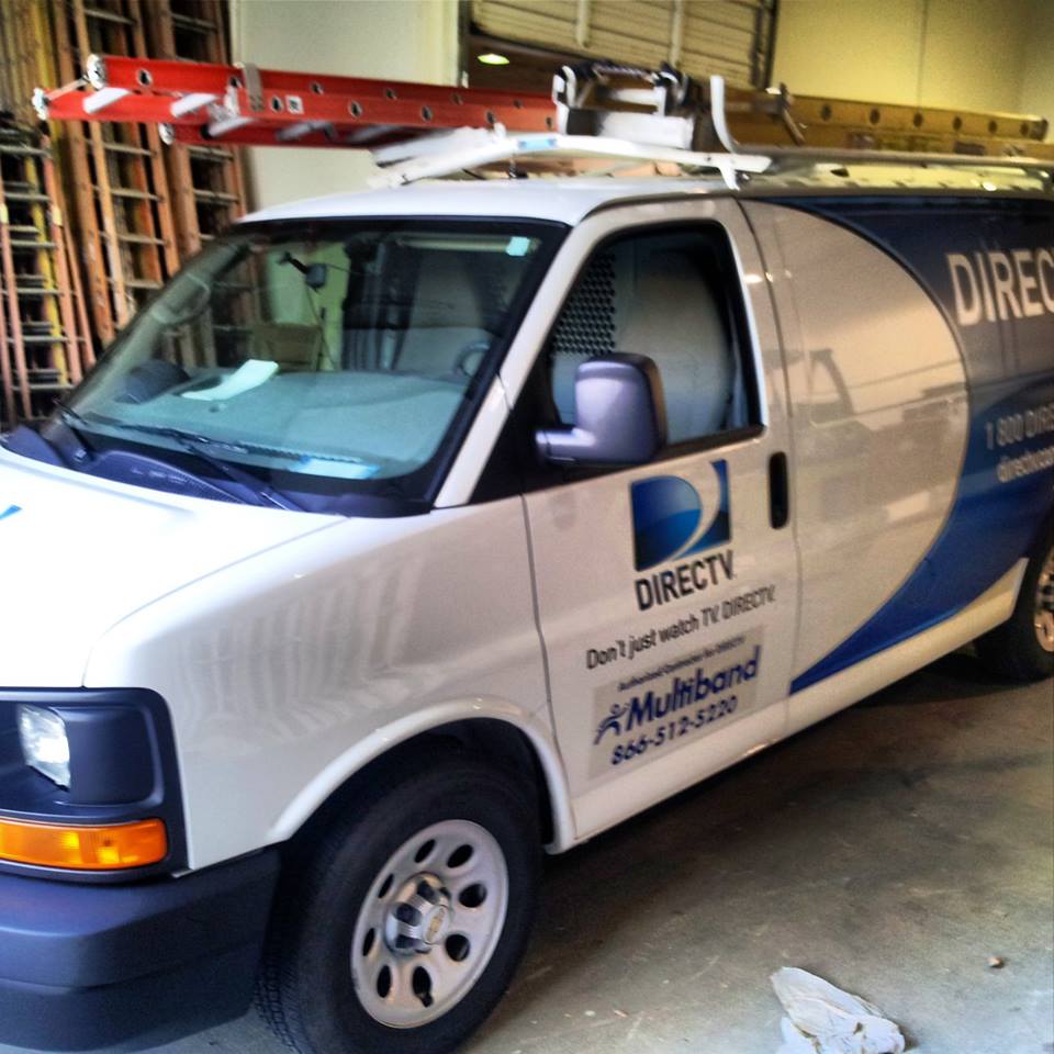 Direct TV Vehicle Wrap: Before Image