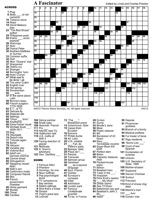plug of tobacco crossword April 11 crossword puzzle