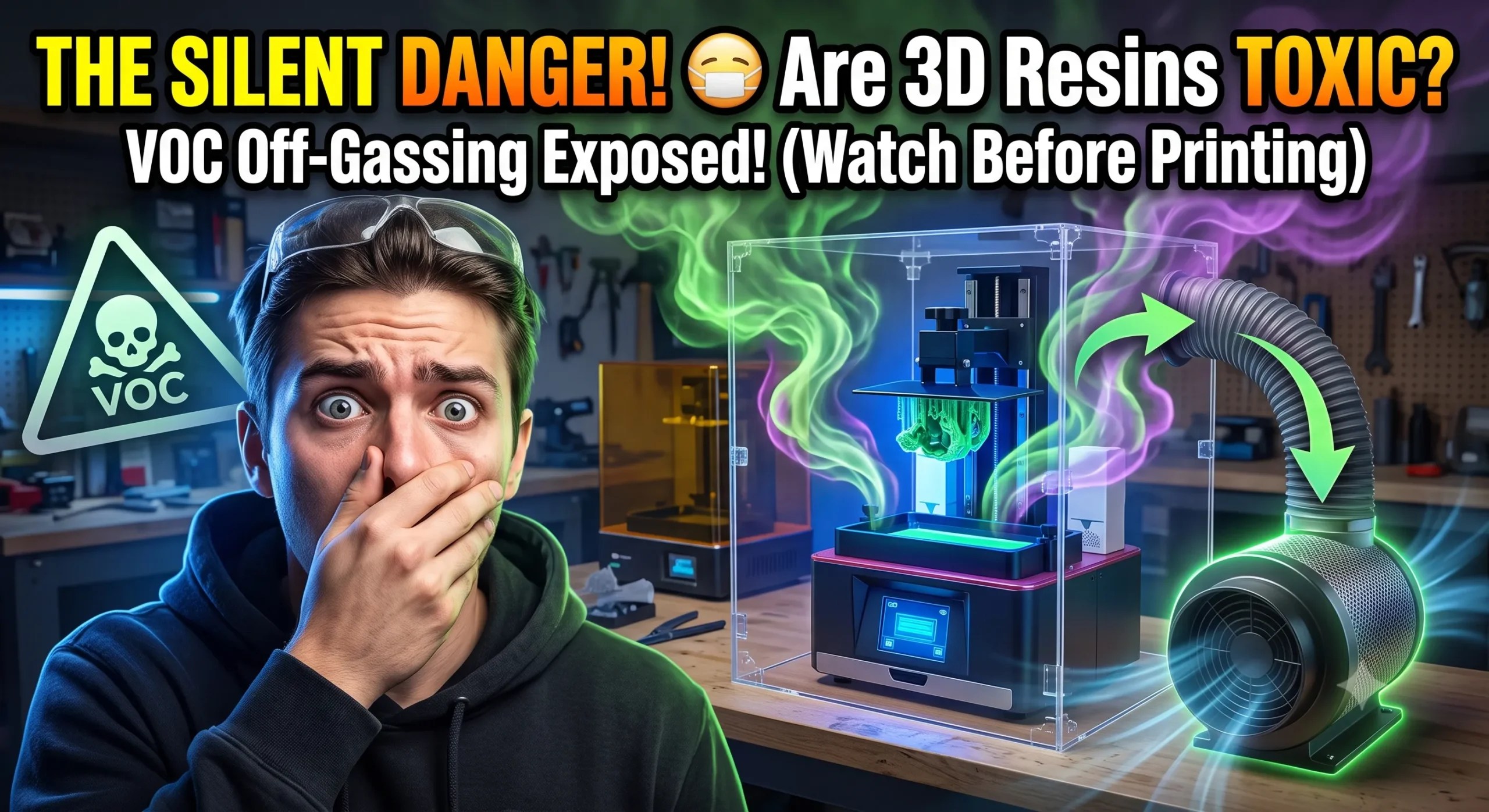 12 Resin 3D Printing Toxic VOC Off-Gassing & Enclosure Air Filtration Systems: Technical Breakdown & Failure Points