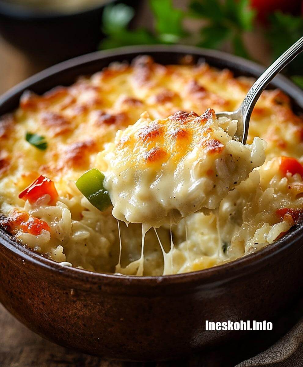 Pepper Jack Rice Bake