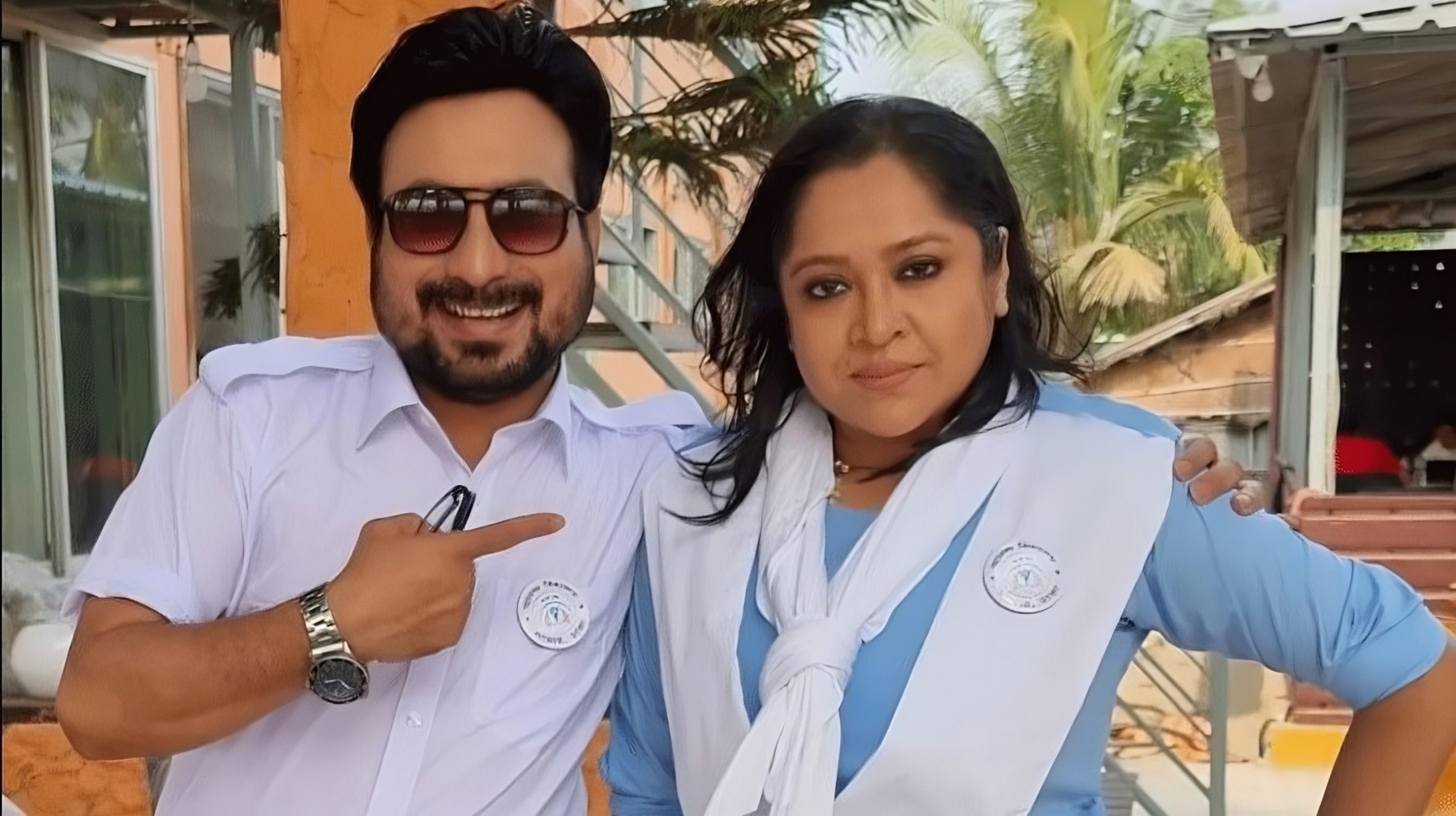 স্কুলের সাদা-নীল পোশাকে সাজু খাদেম-চুমকিরা