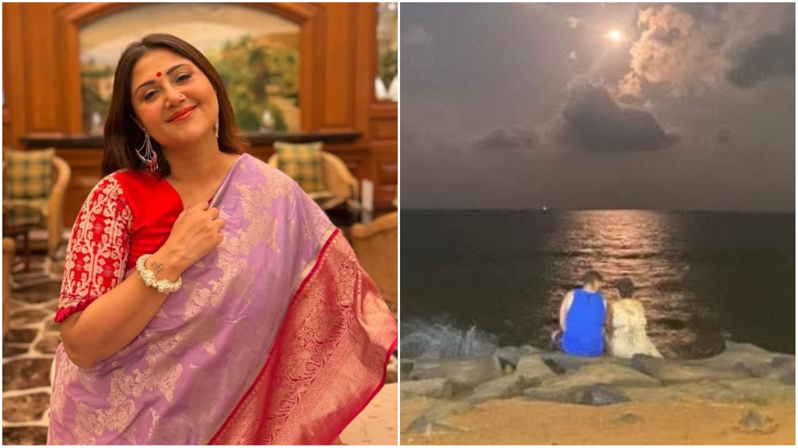 সৈকতে একান্ত সময় কাটাতে প্রেমিকের সঙ্গে  স্বস্তিকা !