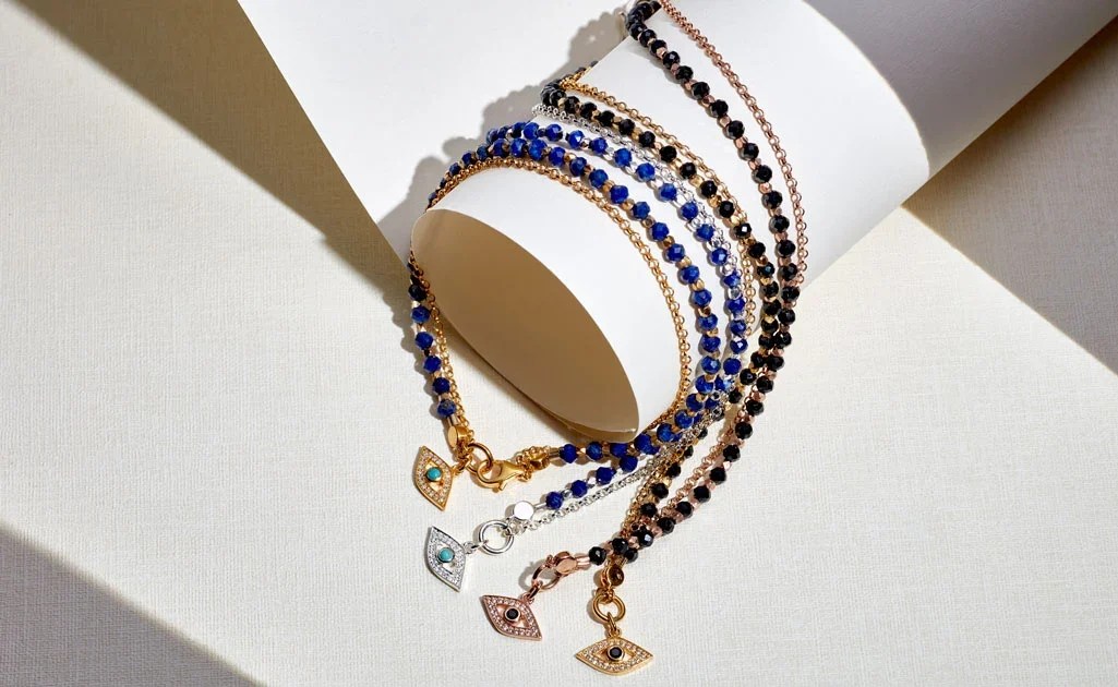 Why Bracelet Stacks Are Featuring Jade and Evil Eye This Fall